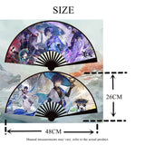 Genshin Impact Folding Hand Fans: A Must-Have for Cosplay Collectors Furina,Nahida, Wanderer,Ayaka