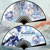 Genshin Impact Folding Hand Fans: A Must-Have for Cosplay Collectors Furina,Nahida, Wanderer,Ayaka