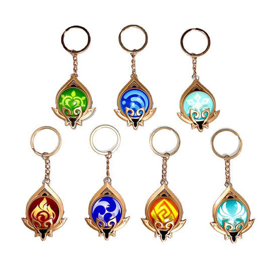 Element Eye of God Genshin Impact Vision Keychain Sumeru Pyro Hydro De ...