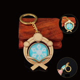 Inazuma Element Eye of God Genshin Impact Vision Collection Cosplay Keychain Pyro Hydro Dendro Electro Anemo Cryo Geo Visions