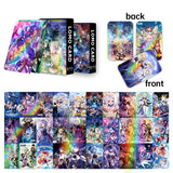 30PCS Genshin Impact Flashcards - Laser & LOMO Cards: Raiden Shogun, Ayaka Kamisato 30-Pack