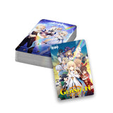 30PCS Genshin Impact Flashcards - Laser & LOMO Cards: Raiden Shogun, Ayaka Kamisato 30-Pack