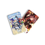 60PCS Genshin Impact Flashcards - Laser & LOMO Cards: Raiden Shogun, Ayaka Kamisato 60-Pack