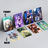 60PCS Genshin Impact Flashcards - Laser & LOMO Cards: Raiden Shogun, Ayaka Kamisato 60-Pack