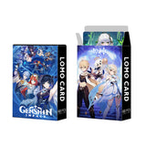 60PCS Genshin Impact Flashcards - Laser & LOMO Cards: Raiden Shogun, Ayaka Kamisato 60-Pack