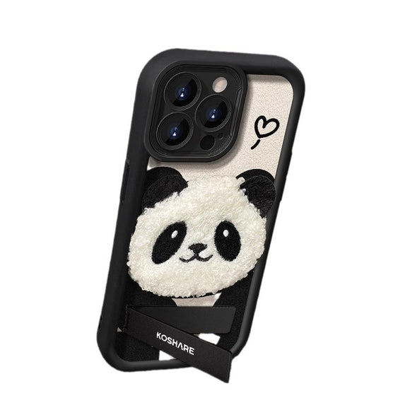 Cute Panda iPhone Case with Stand - Adorable Design for your Phone