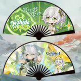 Genshin Impact Folding Hand Fans: A Must-Have for Cosplay Collectors Furina,Nahida, Wanderer,Ayaka