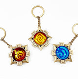 Natlan Element Eye of God Genshin Impact Vision Collection Cosplay Keychain Pyro Hydro Dendro Electro Anemo Cryo Geo Visions