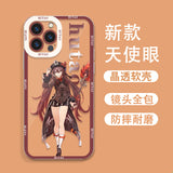 Genshin Furina angel eye phone case For IPhone 13 14 15 pro phonecase