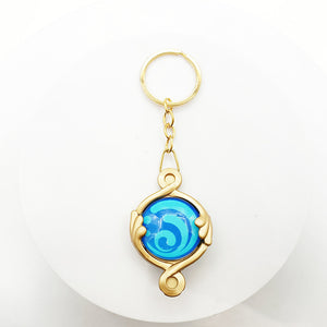 Fontaine Element Eye of God Genshin Impact Vision Collection Cosplay Keychain Pyro Hydro Dendro Electro Anemo Cryo Geo Visions