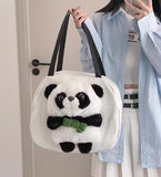 Cute Panda Canvas Shoulder Bag - Adorable Panda Bag for You