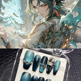 Xiao Nail Set: Cool Xiao Nail Fake Nails for Cosplay Enthusiasts