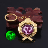 Genshin Impact Double-sided Glass Luminous Keychain