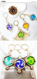 Fontaine Element Eye of God Genshin Impact Vision Collection Cosplay Keychain Pyro Hydro Dendro Electro Anemo Cryo Geo Visions