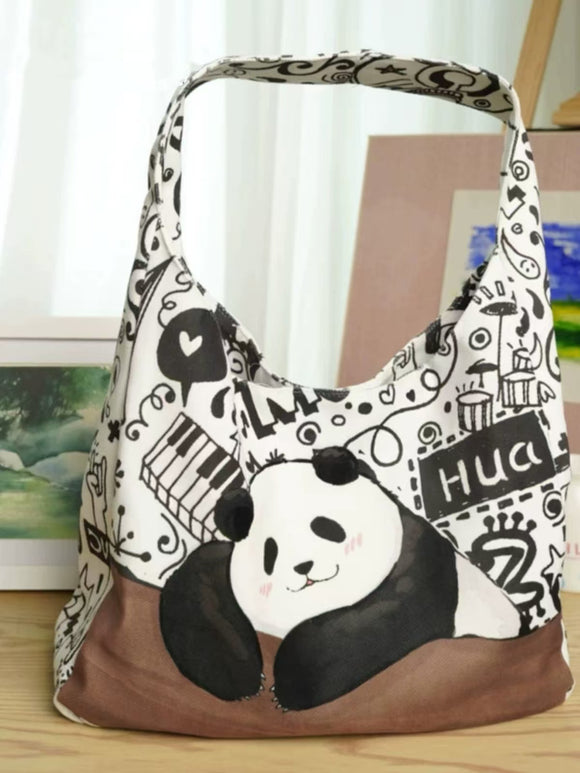 Panda Patterned Crossbody Panda Bag - Carry Cute Everywhere!