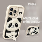 Cute Panda iPhone Case with Stand - Adorable Design for your Phone